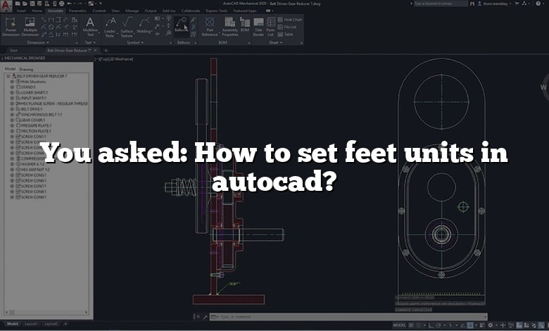 You asked: How to set feet units in autocad?