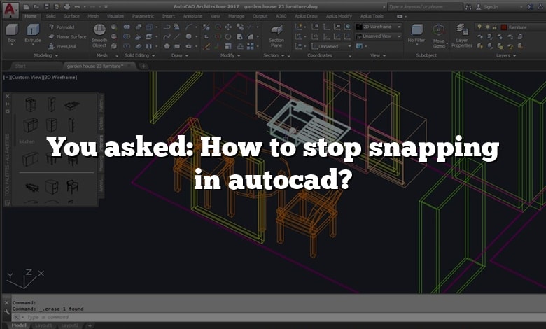 You asked: How to stop snapping in autocad?