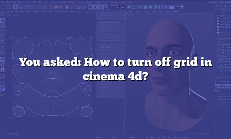 You asked: How to turn off grid in cinema 4d?