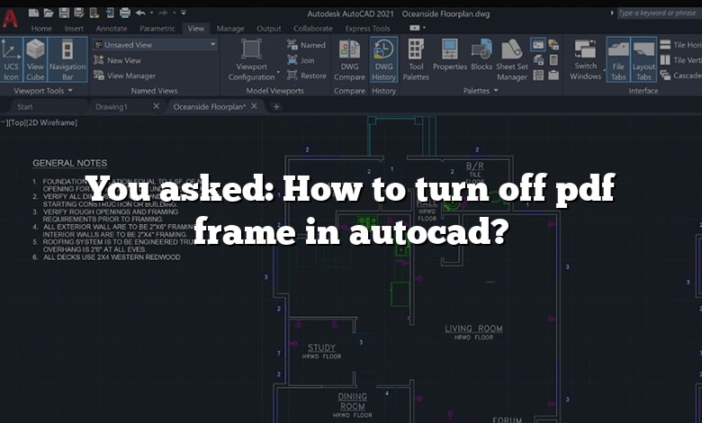 You asked: How to turn off pdf frame in autocad?