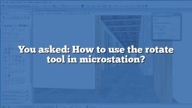 You asked: How to use the rotate tool in microstation?