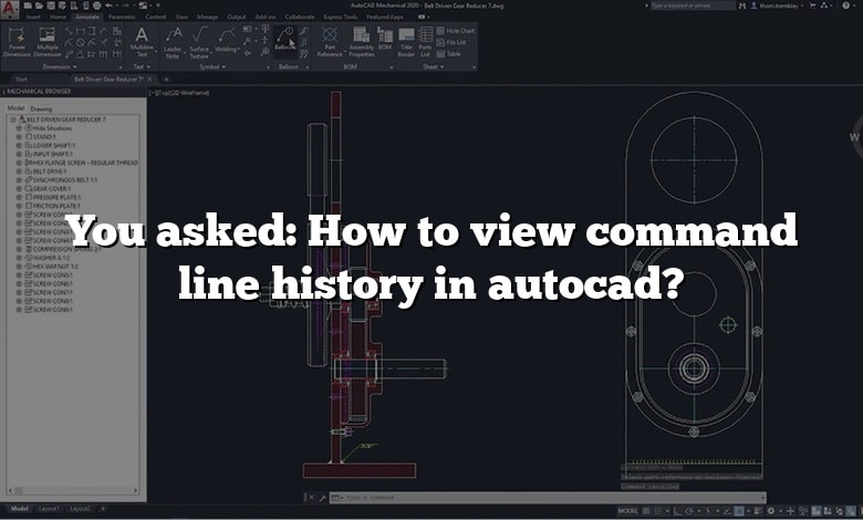 You asked: How to view command line history in autocad?