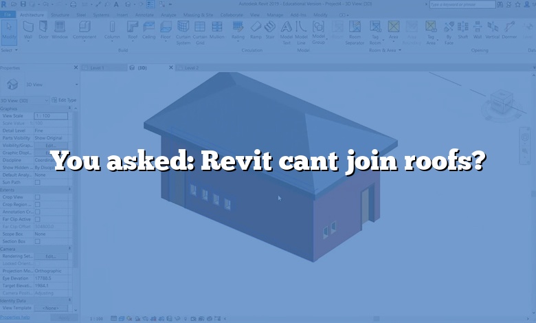 You asked: Revit cant join roofs?