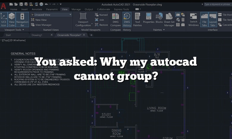 You asked: Why my autocad cannot group?