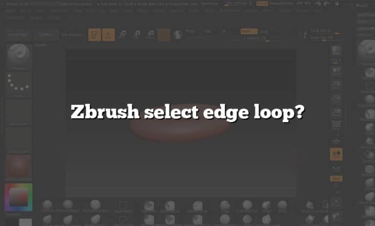 zbrush 2018 not seeing edge loop